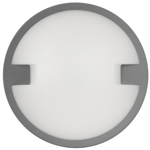 LED ВОДОУСТОЙЧИВА ПЛАФОНИЕРА КРЪГ, СИВА, 12W, 4000K, 220-240V AC, НЕУТРАЛНА СВЕТЛИНА, IP65