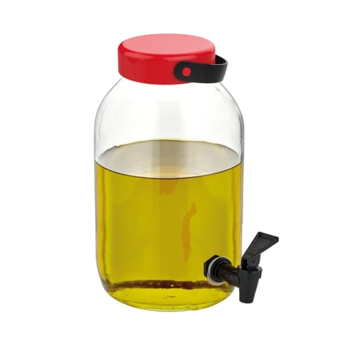 Стъклен буркан с канелка