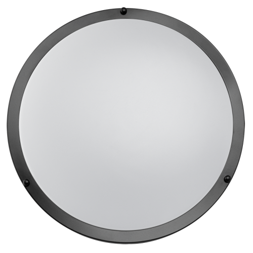 Декоративна LED плафониера 24W, 4200K, 220-240V AC, Черна, кръг, IP20