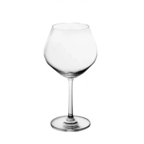 Стъклена чаша за червено вино на столче