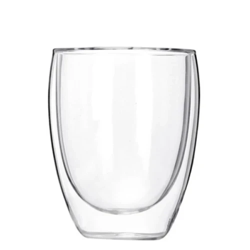 Стъклена двустенна чаша за топли напитки