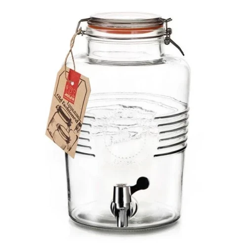 Стъклен буркан с канелка