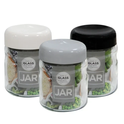 Стъклен буркан без декор 900мл