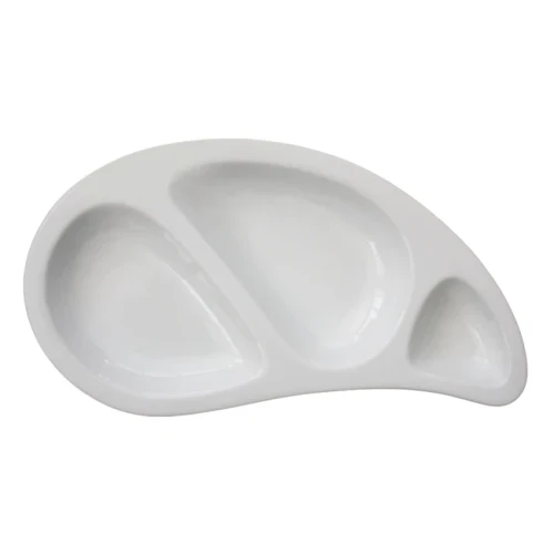 Порцеланово плато капка трисекционно 35см