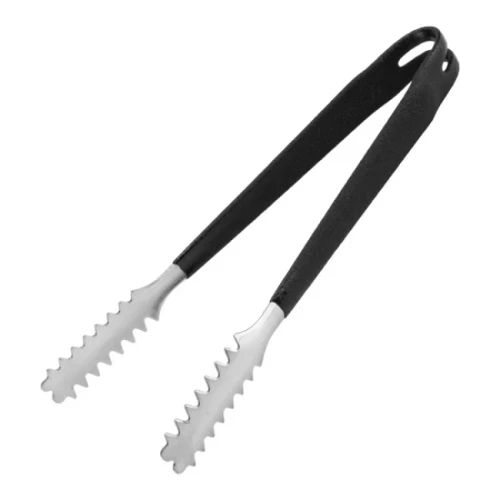 Иноксова щипка за лед със силиконова дръжка