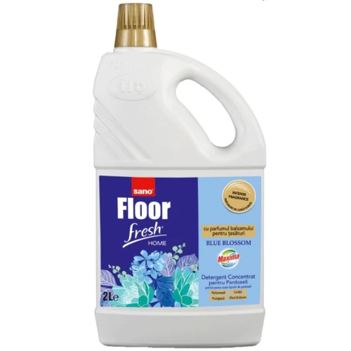Sano Fresh "Blue blossom" - конценриран препарат за почистване на под (2 литра)