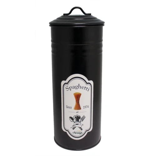 Метална кутия с капак за съхранение на паста черна