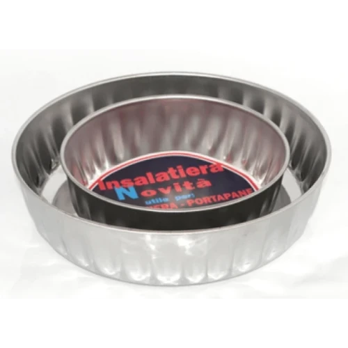 Иноксова кръгла релефна тава