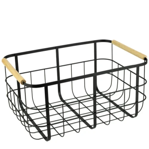 Метална касетка 37,2x26,8xh17,9см черен мат