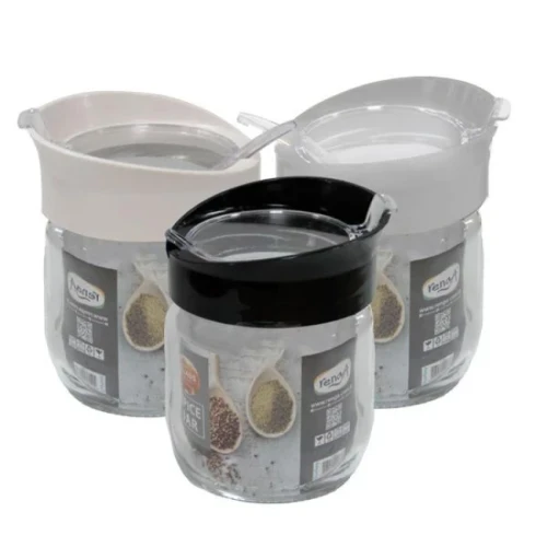 Стъклено бурканче с лъжичка