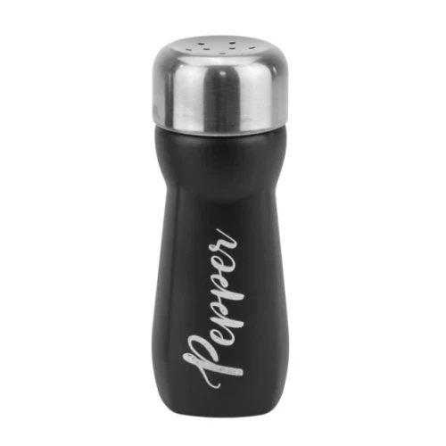 Стъклена пиперница "VOCA" с метално капаче 80мл черна