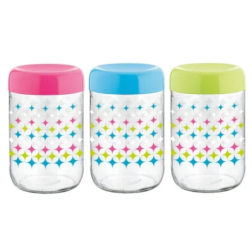 Стъклен буркан с декорация