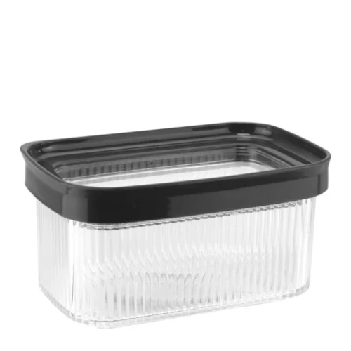 Пластмасова кутия за съхранение правоъгълна 700мл 15,8x10xh8,3см антрацит