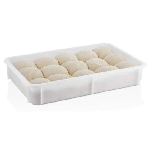 Полипропиленов контейнер за тесто бял