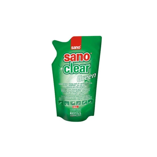 Sano Clear "Green" - почистващ препарат за прозорци (пълнител)