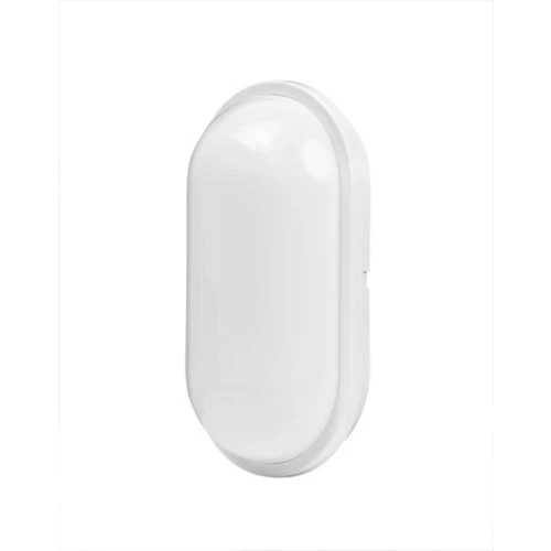 Влагозащитена плафониера LED  Eлипса, Бяла