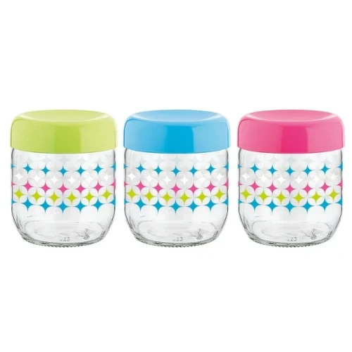 Стъклен буркан с декорация