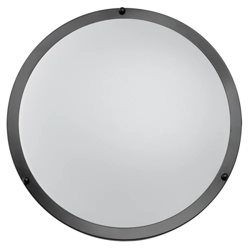 Декоративна LED плафониера 12W, 4200K, 220-240V AC, Черна, кръг, IP20