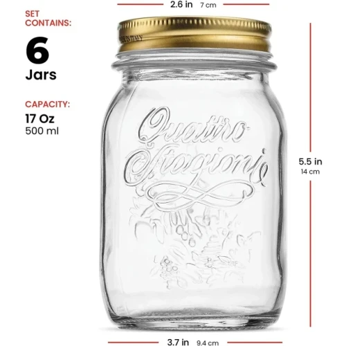 Стъклен буркан 500мл